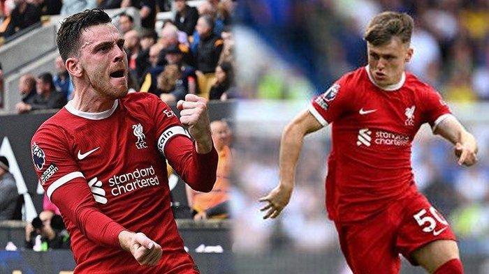 Duo Skotlandia Andy Robertson dan Ben Doak diprediksi absen bela Liverpool karena cedera