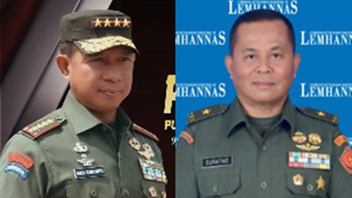 FOTO Agus Subiyanto dan Suratno (kanan). Dalam gelombang mutasi TNI terbaru 2024 di jajaran Panglima TNI Jenderal Agus Subiyanto, Brigjen TNI Suratno yang juga eks Danrem 092 Maharajalila turut dimutasi.