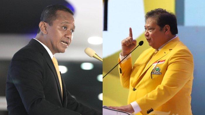 FOTO Bahlil Lahadalia dan Airlangga Hartarto (kanan). Bahlil Lahadalia buka suara pasca Airlangga Hartarto mundur dari kursi Ketua Umum Partai Golkar.