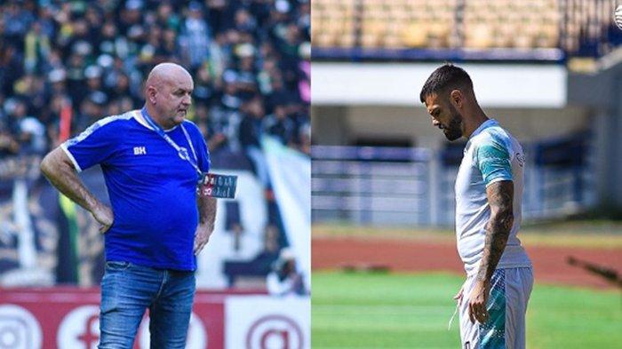 FOTO Bojan Hodak dan Tyronne del Pino Ramos (kanan). Berikut kata Bojan Hodak dengan datangnya pemain asing era Luis Milla yakni Tyronne del Pino Ramos jelang duel Borneo FC vs Persib Bandung di Liga 1.
