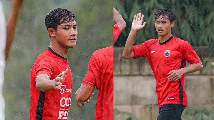 FOTO Firza Andika (kiri) eks PSM Makassar yang kini bela Persija Jakarta. Dalam laga uji coba yang dilakoni Persija Jakarta sebelum bersua PSIS Semarang di turnamen pramusim Liga 1, eks PSM Makassar yang kini berseragam Macan Kemayoran yakni Firza Andika tampil gacor.