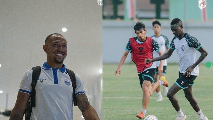 FOTO Gustavo Franca (kiri) dan PSM Makassar yang tengah latihan. Jelang Persib vs PSIS di Liga 1, Gustavo Franca bek Maung Bandung buka suara termasuk punya permintaan buat Bobotoh.