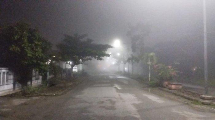 FOTO Ilustrasi cuaca di Tanjung Selor, Kalimantan Utara usai diguyur hujan baru-baru ini.