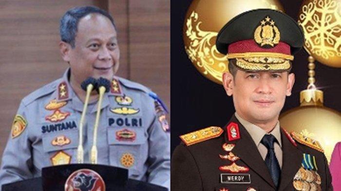 FOTO Komjen Pol Suntana dan Irjen Pol Merdisyam (kanan). Mutasi Polri 2024: Saat Kabaintelkam Polri Komjen Pol Suntana pensiun, Wakil Kabaintelkam Polri Irjen Pol Merdisyam yang akan laksanakan tugas dan fungsi Kabaintelkam Polri