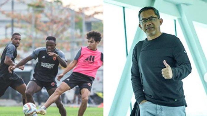FOTO Pemain PSM Makassar geber latihan jelang ladeni pasukan Aji Santoso dalam duel PSM Makassar vs Persikabo 1973 di Liga 1.  
