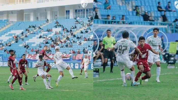FOTO Pemain PSM Makassar (merah). Hasil imbang PSM vs Persib di Liga 1, memastikan armada Bernardo Tavares gagal bikin Persib Bandung senasib dengan Persis Solo dan Dewa United.
