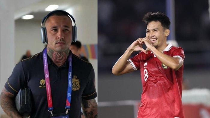 FOTO Radja Nainggolan dan Witan Suleman (kanan). Update Timnas Indonesia, Witan Sulaeman diplot di posisi full back kanan saat Timnas Indonesia lawan Libya, kata kolega Radja Nainggolan di Liga 1?