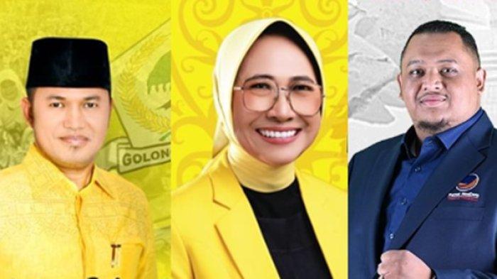 FOTO Rudy Masud, Hetifah Sjaifudian, dan Nabil Husien (kiri ke kanan). UPDATE real count KPU, selain caleg Partai Golkar seperti Rudy Masud dan Hetifah Sjaifudian berpeluang ke Senayan, juga ada caleg DPR Dapil Kaltim asal Partai Nasdem yakni Nabil Husien yang juga berpeluang ke DPR RI.
