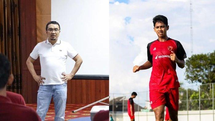 FOTO Sadikin Aksa (kiri) dan Ananda Raehan. Rumor pemain PSM Makassar di Liga 1 Ananda Raehan gabung Bhayangkara FC terdengar usai COO Bhayangkara FC, Sumardji bilang akan menarik sejumlah pemain berstatus polisi untuk memperkuat Bhayangkara FC di Liga 2 musim depan.