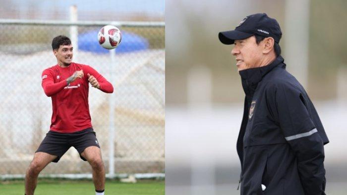 FOTO Shayne Pattynama (kiri) dan Shin Tae-yong.  
