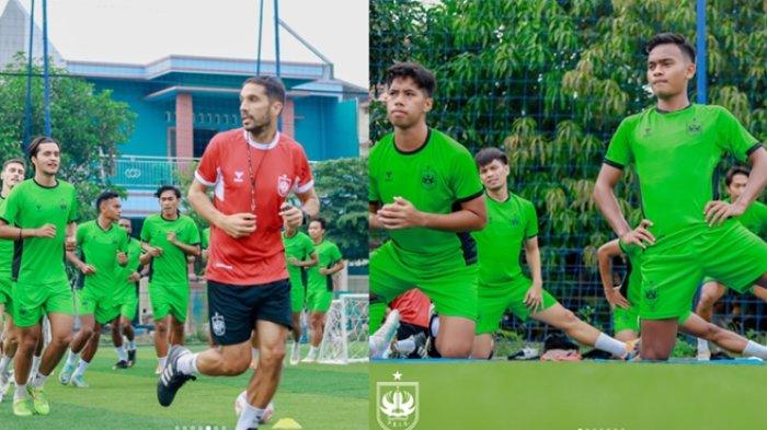 FOTO Skuat PSIS Semarang tengah latihan. Jelang duel PSIS Semarang vs Semen padang di Liga 1, pelatih tuan rumah Mahesa Jenar yakni Gilbert Agius beri pesan khusus kepada Alfeandra Dewangga Cs