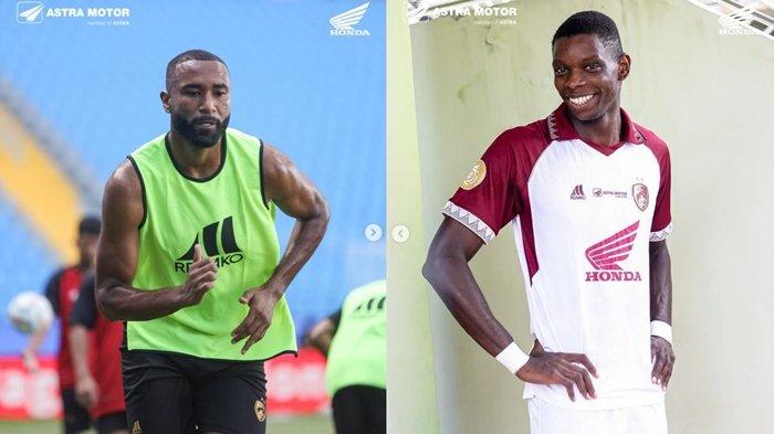 FOTO Yuran Fernandes dan Adilson Silva (kanan). Dua pemain asing PSM Makassar di Liga 1 Yuran Fernandes dan Adilson Silva 'menghilang' dalam latihan skuat Juku Eja, pada Senin 1 Juli 2024.