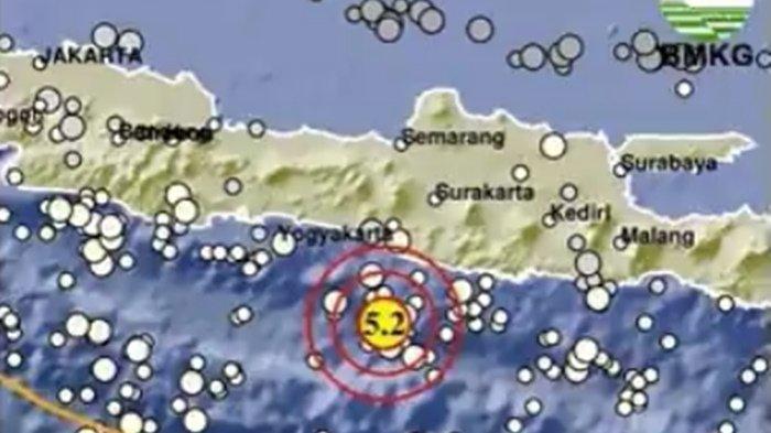 GEMPA GUNUNGKIDUL - Badan Meteorologi Klimatologi dan Geofisika atau BMKG merilis info gempa terkini di Gunungkidul, Provinsi Daerah Istimewa Yogyakarta atau DIY ini pada Sabtu 1 Februari 2025. Dalam rilis terbaru BMKG, disebutkan sebut gempa terkini yang guncang barat daya Gunungkidul, DIY miliki magnitudo 5.2.