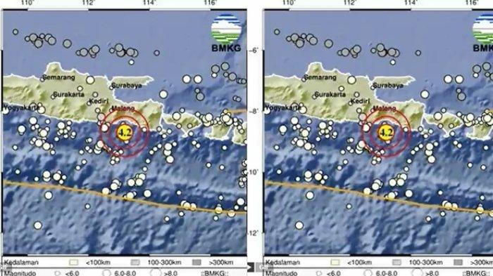 GEMPA LUMAJANG TERKINI - Simak kabar terbaru dari Badan Meteorologi Klimatologi dan Geofisika atau BMKG yang merilis info gempa terkini di Lumajang, Provinsi Jawa Timur pada Minggu 13 April 2025. Info BMKG, gempa terkini di barat daya Lumajang, Jawa Timur miliki magnitudo 4.2.