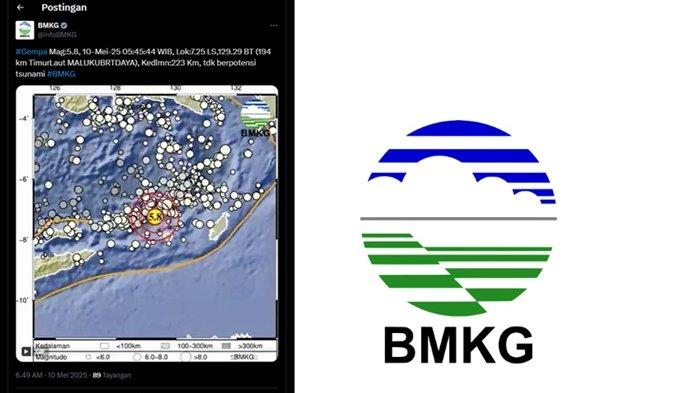 GEMPA TERKINI MALUKU - Info BMKG, gempa terkini di timur laut Maluku Barat Daya, Maluku miliki magnitudo 5.8. Gempa Maluku Barat Daya tak berpotensi tsunami.