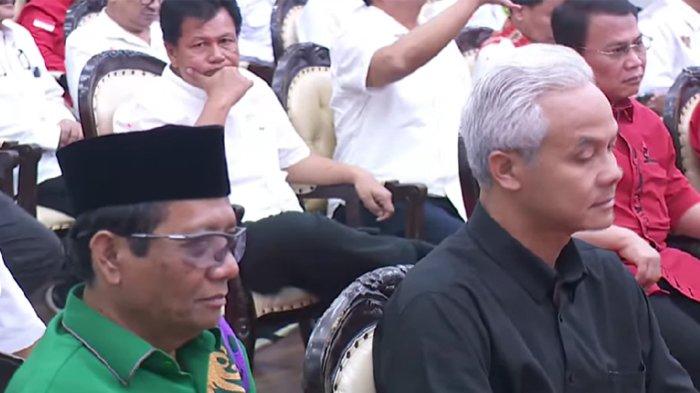 Ganjar Pranowo dan Mahfud MD diumumkan sebagai Capres dan Cawapres di Kantor DPP PDIP