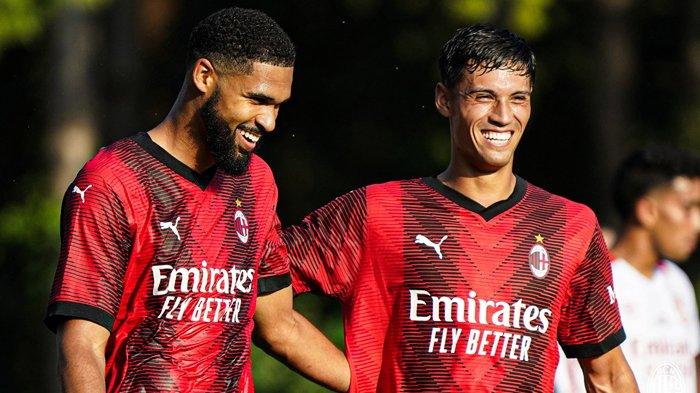 Gelandang AC Milan, Ruben Loftus-Cheek dan Tijjani Reijnders. (Instagram / @acmilan)