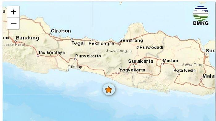 Baru saja gempa bumi magnitudo 3.5 guncang barat daya Bantul, Daerah Istimewa Yogyakarta, Minggu (27/10/2024).