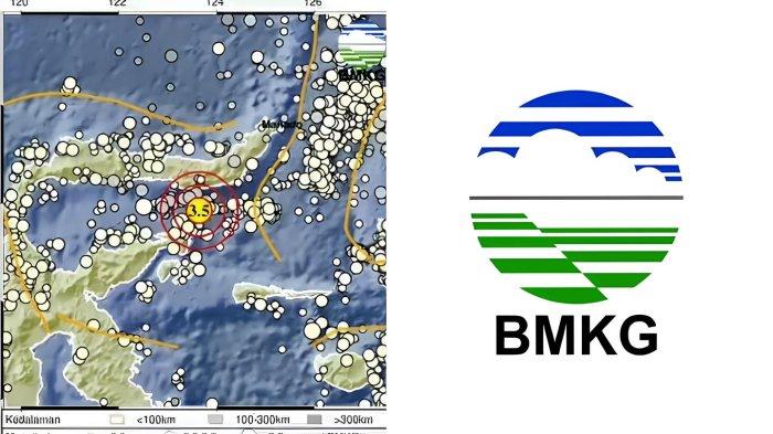 GEMPA BOLAANG UKI - Tangkapan layar Badan Metereologi Klimatologi dan Geofisika, Rabu (19/3/2025). Simak informasi gempa hari ini dengan magnitudo 3.5 guncang Bolaang Uki, Bolaang Mongondow Selatan, Sulawesi Utara.