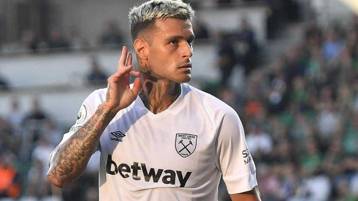 Penyerang West Ham, Gianluca Scamacca.