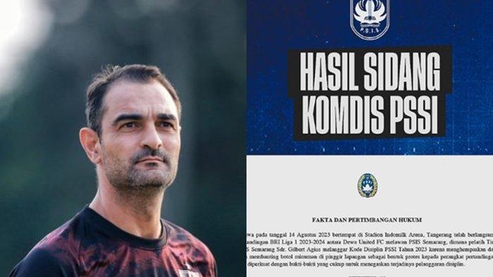 Gegara berulah saat PSIS Semarang lawan Dewa United di Liga 1, Gilbert Agius dapat teguran keras Komdis PSSI, simak reaksi bos Mahesa Jenar.