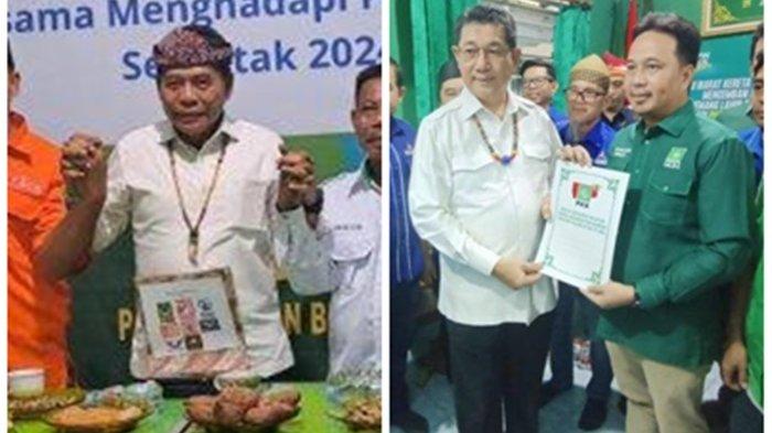 Ilustrasi - Bakal calon petahana Gubernur Kaltara, Zainal A Paliwang bersama pengurus Parpol non Parlemen, dan Wagub Kaltara, Yansen TP saat mengantar formulir pendaftaran ke PKB Kaltara.