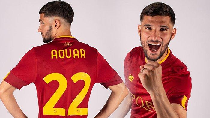AS Roma memperkenalkan Houssem Aouar sebagai rekrutan anyar di bursa transfer musim panas. (Instagram / @officialasroma)