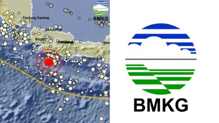 Informasi gempa terkini di tenggara Kota Sukabumi, Jawa Barat disampaikan oleh BMKG di aplikasi X resmi @infoBMKG.