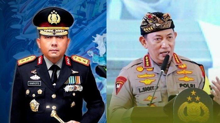 FOTO Kapolda Metro Jaya Irjen Karyoto dan Kapolri Jenderal Listyo Sigit Prabowo (kanan). Inilah daftar mutasi Polri terbaru 2024 di jajaran Polda Metro Jaya pimpinan Kapolda Metro Jaya Irjen Karyoto.