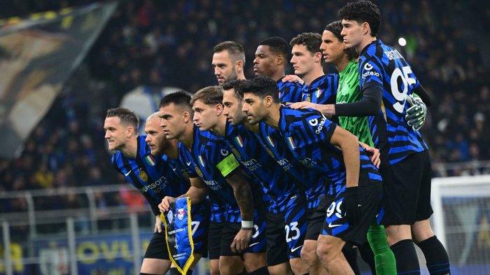 Skuad Inter Milan di Liga Champions saat menghadapi RB Leipzig, Rabu (27/11/2024).