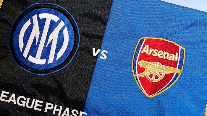 Inter Milan vs Arsenal di Liga Champions.