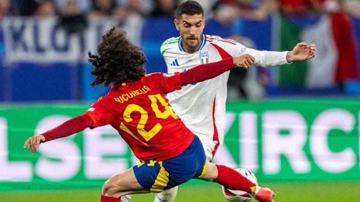 Italia vs Spanyol di matchday kedua penyisihan Group B Euro 2024, Jumat (21/6/2024) dini hari WIB. (Twitter/@EURO2024)