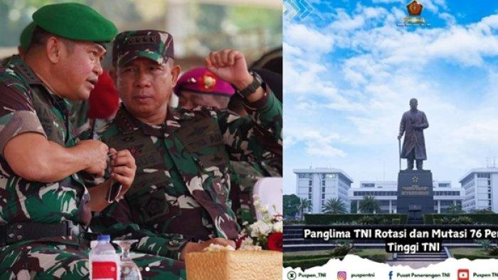 Catatan TribunKaltara.com, ada 13 staf khusus KSAD Jenderal TNI Maruli Simanjuntak (kiri) yang kini pensiun usai namanya masuk daftar mutasi TNI 2024.