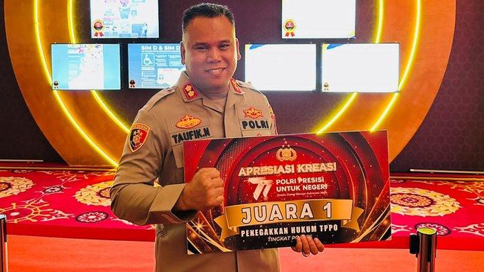 Kapolres Nunukan, AKBP Taufik Nurmandia seusai menerima penghargaan dari Kapolri Jenderal Polisi Listyo Sigit Prabowo, di Balai Samudera, Jakarta Utara, pada Rabu (12/07/2023), malam. (HO/ Federiko Humas Polres Nunukan). Profil dan biodata Kapolres Nunukan AKBP Taufik Nurmandia disajikan TribunKaltara.com masih dalam suasana Hari Ulang Tahun atau HUT ke-6 Polda Kaltara