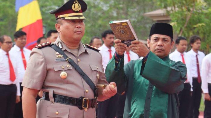 Serah terima jabatan Kapolresta Bulungan, yang dipimpin Kapolda Kaltara Irjen Pol Hary Sudwijanto, Kamis (26/09/2024). Kapolresta Bulungan baru dijabat AKBP Rofikoh Yunianto.