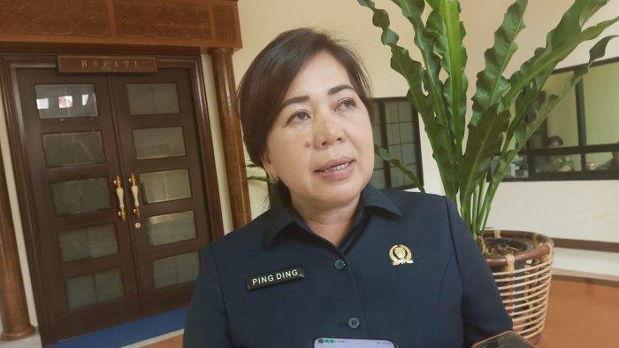 Ketua DPRD Malinau, Ping Ding saat ditemui sesusai rapat koordinasi di Kantir Bupati Malinau, Kalimantan Utara, Selasa (28/11/2023).
