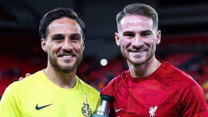Kevin Mac Allister dan Alexis Mac Allister saat laga Europa League