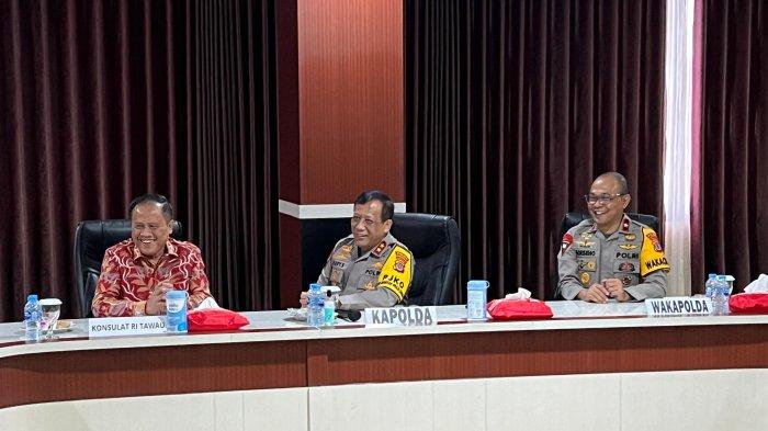 Konsul RI Tawau, Malaysia menjajaki kerjasama dengan Polda Kalimantan Utara (Kaltara) dalam pencegahan Tindak Pidana Perdangangan Orang (TPPO) dan penyelundupan Narkoba, di Mapolda Kaltara belum lama ini.