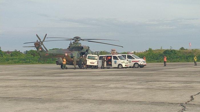 Lanud Anang Busra Kota Tarakan beri pernyataan soal penyelamatan dan evakuasi korban, satu meninggal dan satu lagi yakni pilot dinyatakan selamat, Minggu (10/3/2024). TRIBUNKALTARA.COM/ANDI PAUSIAH
