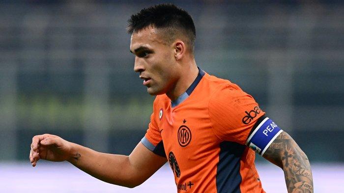 Lautaro Martinez ketika tampil pada laga Coppa Italia yang mempertemukan Inter Milan vs Bologna, di Stadion Giuseppe Meazza, Kamis (21/12/2023). (Twitter / @inter)