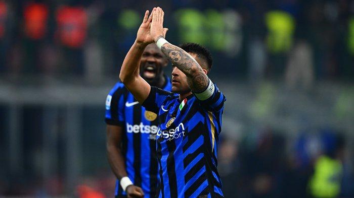 Aksi penyerang Inter Milan, Lautaro Martinez pada pertandingan melawan Bologna, pekan 19 Liga Italia Serie A, di Stadion Giuseppe Meazza, Kamis (16/1/2025). (Twitter/@Inter)