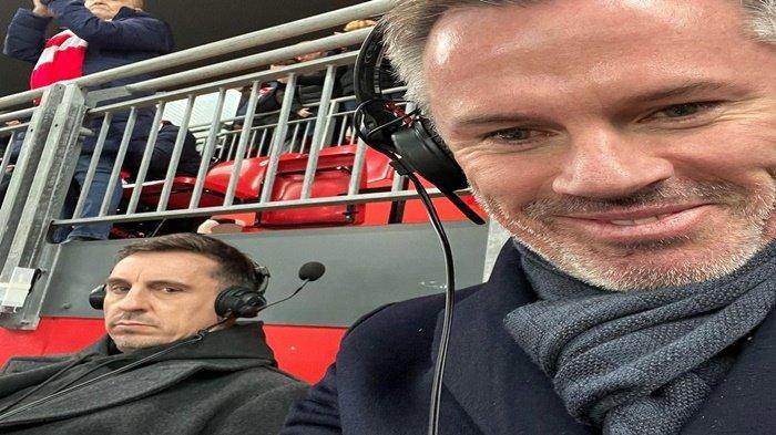 Legenda Manchester United Garry Neville dan Legenda Liverpool Jamie Carragher ikut komentar soal kebijakan transfer Liverpool (Instagram @23_carra)