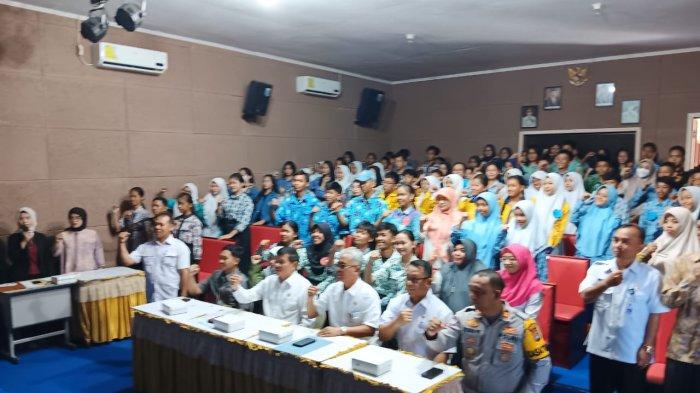 Pembukaan lomba pentas drama anti narkoba diikuti perwakilan SMA/SMK se Kab Bulungan yang digelar BNK, Polresta dan Disdikbud Bulungan di SMAN 1 Bulungan, Rabu (15/11/2023).