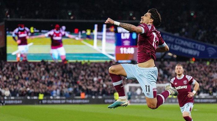 Lucas Paqueta saat selebrasi bersama West Ham United (Instagram/@lucaspaqueta)