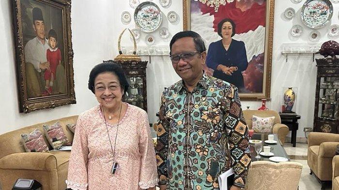 Mahfud MD temui Ketum PDIP Megawati Soekarnoputri sehari jelang pengumuman Cawapres Ganjar Pranowo