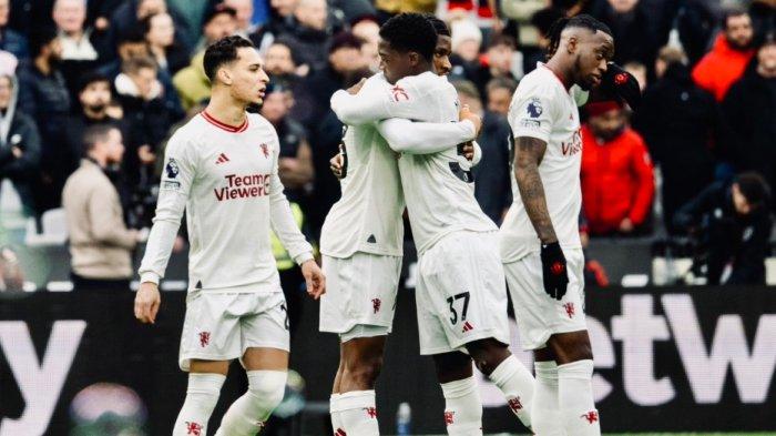Manchester United kembali gagal menang di Liga Inggris, pasukan Erik Ten Hag kalah 2-0 atas West Ham United