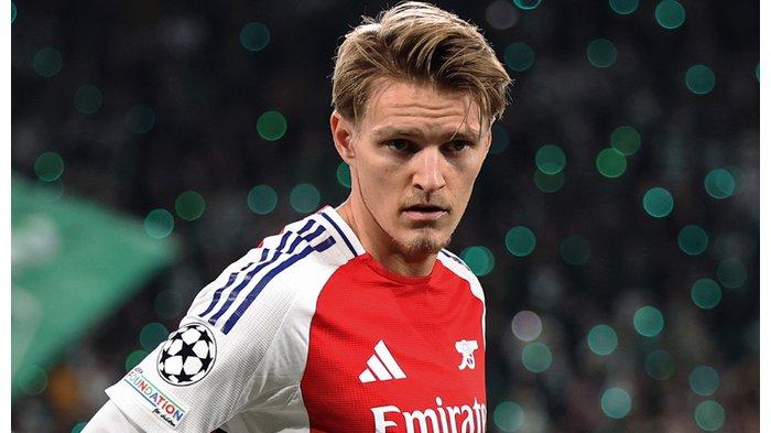 MIMPI BURUK REAL MADRID - Kapten Arsenal, Martin Odegaard. Gelandang asal Norwegia ini siap memberikan mimpi buruk pada mantan klubnya, Real Madrid, saat bersua di perempat final Liga Champions, Rabu (9/4/2025). (ARSIP - Twitter / @Arsenal)