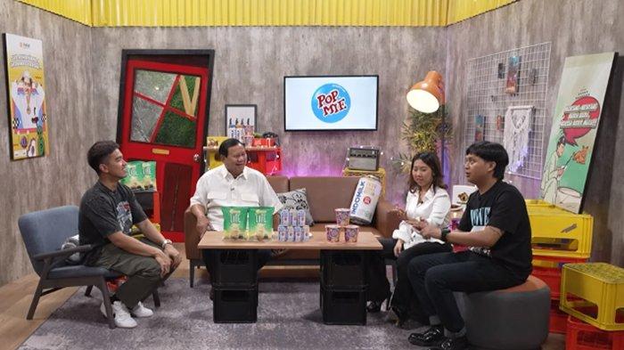 Menhan Prabowo Subianto saat menjadi bintang tamu di Podcast Depan Pintu