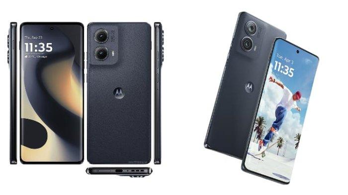 Desain dan tampilan ponsel Motorola Edge 2024. (GSM Arena)