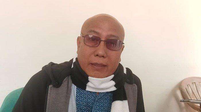 Nugraha Putra, pasien yang didiagnosis kanker yang disebut Lhymphoma Colli dan harus menjalani kemoterapi saat diwawancarai media siang tadi, Senin (5/8/2024). TRIBUNKALTARA.COM/ANDI PAUSIAH